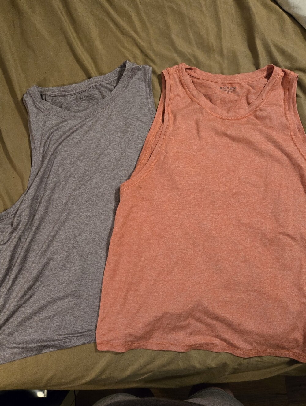 Athleta Set Of 2 Tank Tops - Purple & Coral